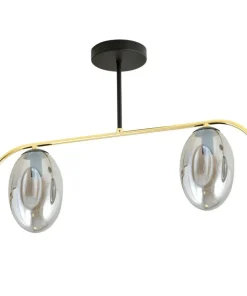 Hot Sklep Kaja Efektowna lampa sufitowa ze złotą konstrukcją 1280/2 z serii FINES