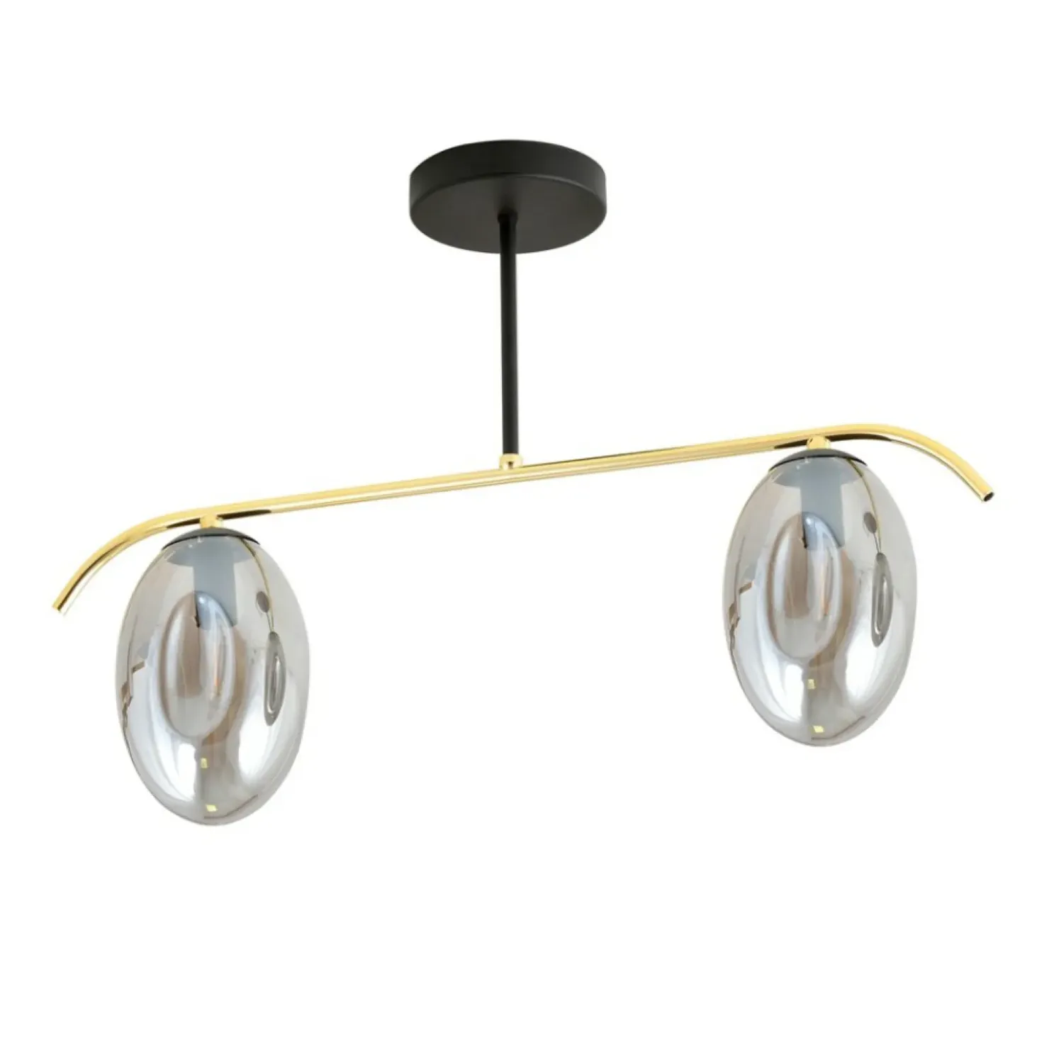 Hot Sklep Kaja Efektowna lampa sufitowa ze złotą konstrukcją 1280/2 z serii FINES