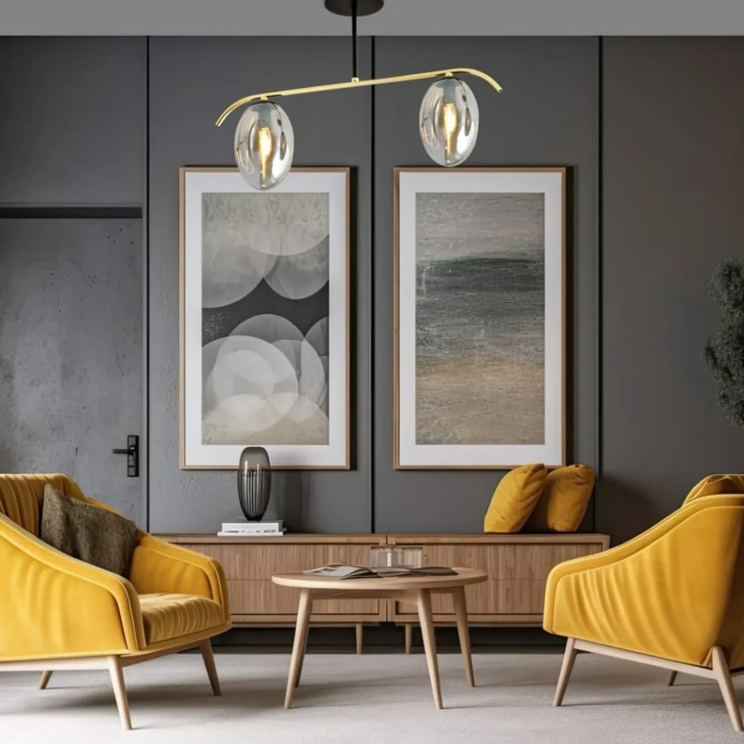 Hot Sklep Kaja Efektowna lampa sufitowa ze złotą konstrukcją 1280/2 z serii FINES