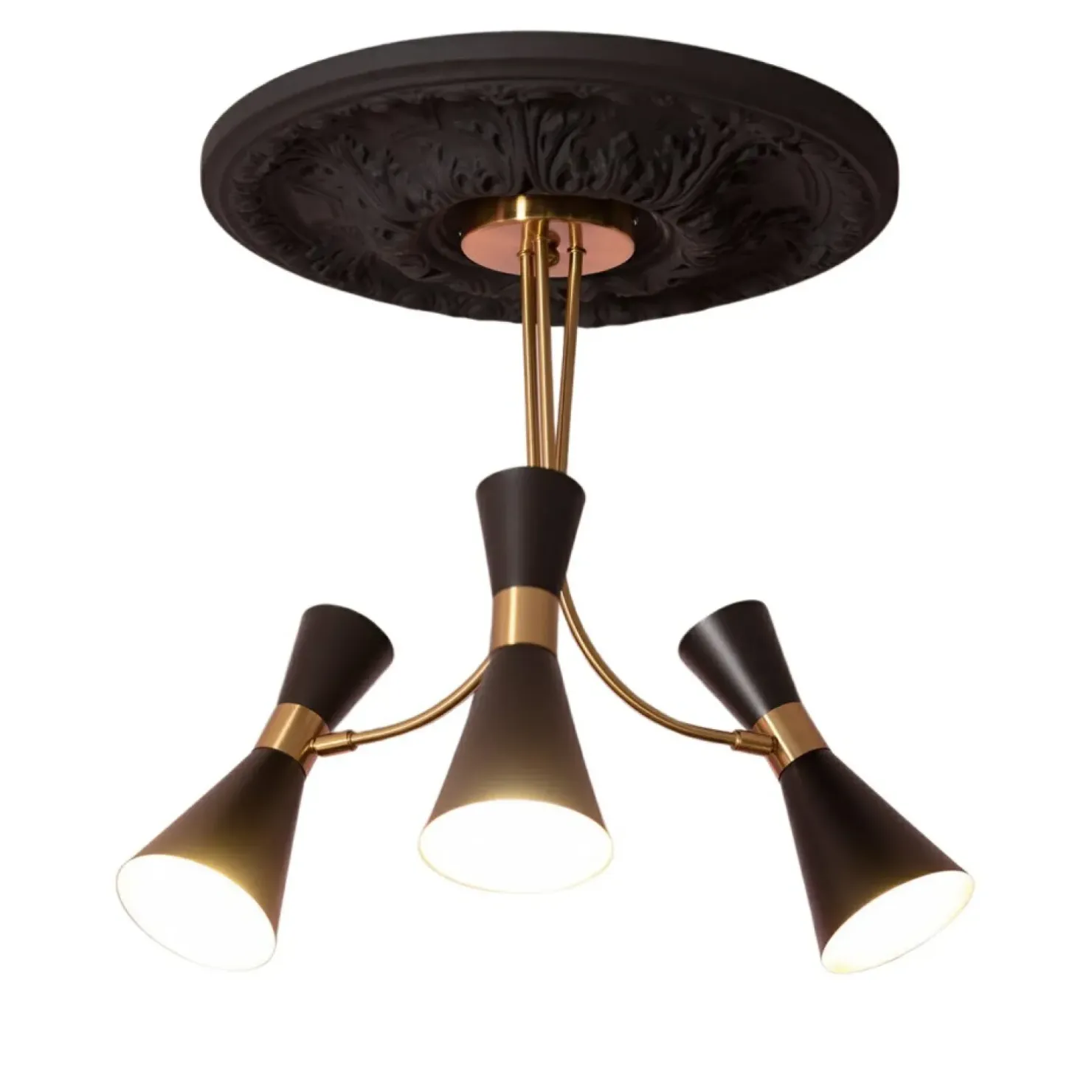 Shop Sklep Kaja Efektowna lampa sufitowa do sypialni ABR-ZZSAL3XE27 SALVATORE | Kaja czarny