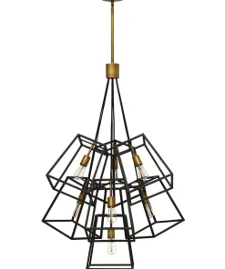 Shop Sklep Kaja Efektowna lampa wisząca do jadalni HK-FULTON-7P z serii FULTON