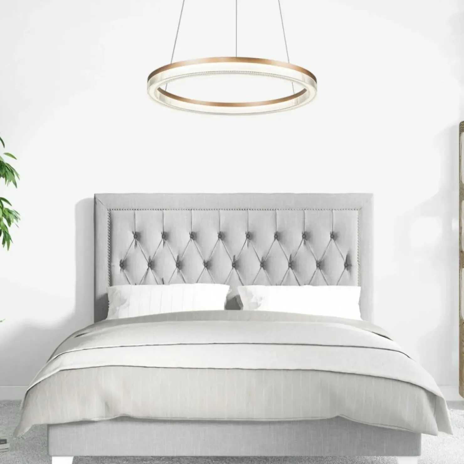 Outlet Sklep Kaja Efektowna lampa wisząca LP-033/1P L GD CRISTAL TRIANGLE MIDWAY | Kaja