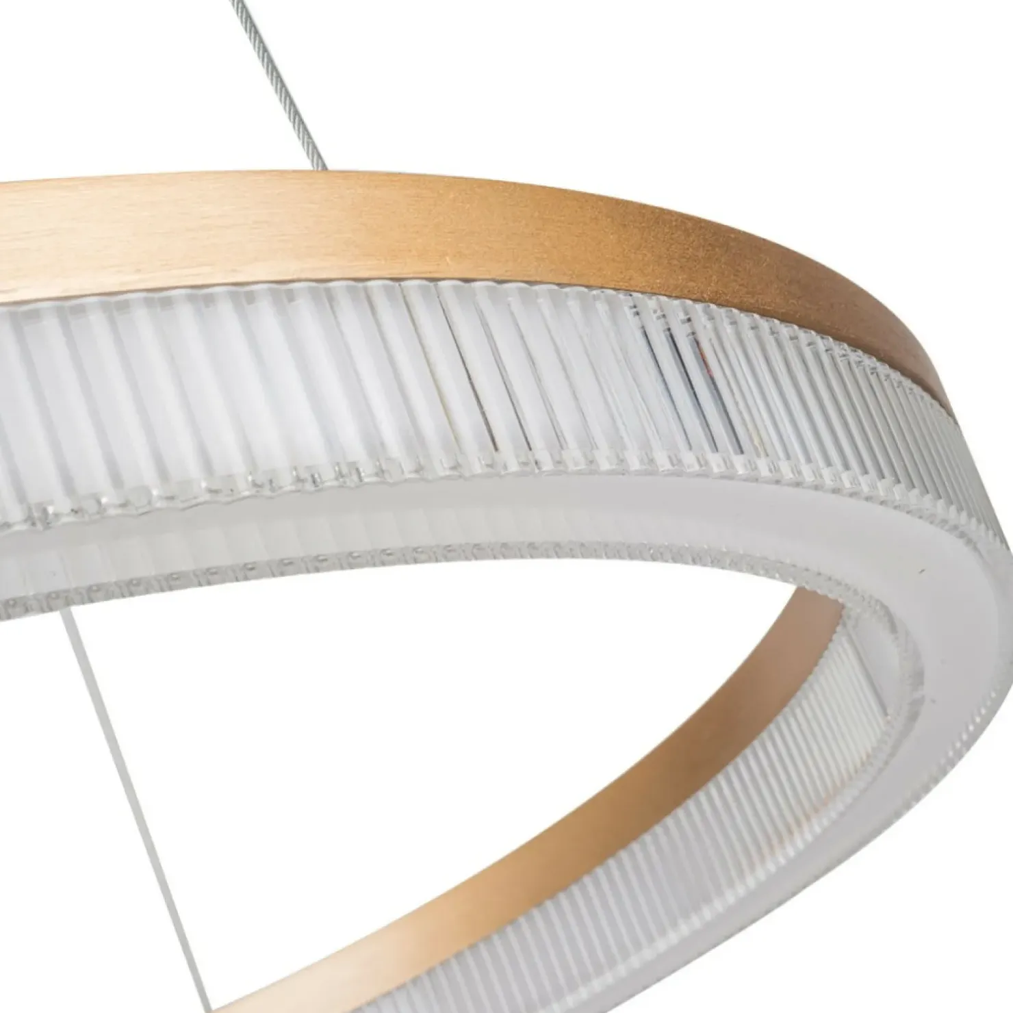Outlet Sklep Kaja Efektowna lampa wisząca LP-033/1P L GD CRISTAL TRIANGLE MIDWAY | Kaja