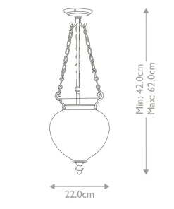 Efektowna lampa wisząca, srebrna FP-P-S-POL-NCKL z serii FINSBURY PARK*Sklep Kaja Cheap