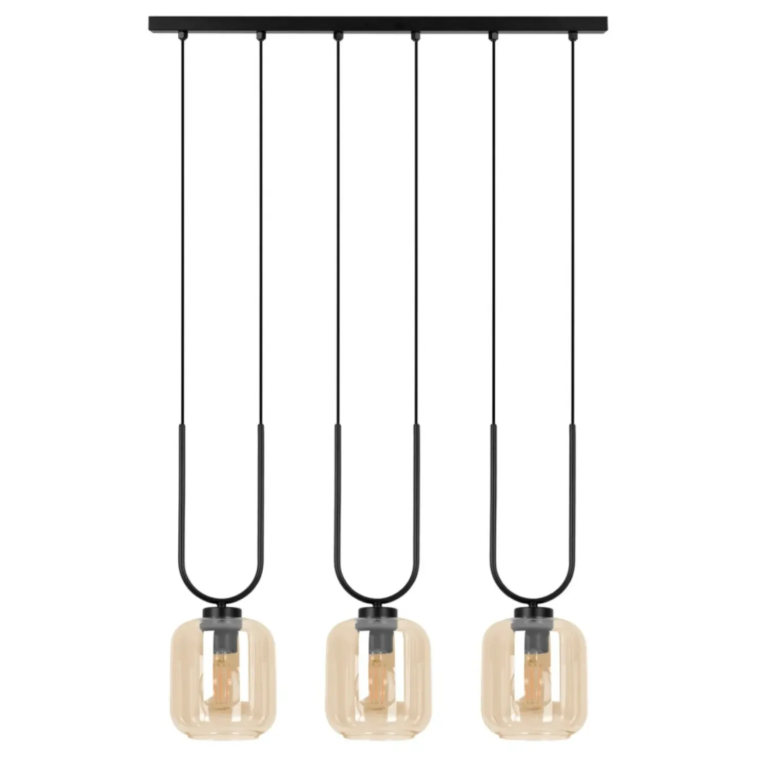 Best Sklep Kaja Efektowna lampa wisząca, trzy niezwykłe klosze K-5581 z serii CONI