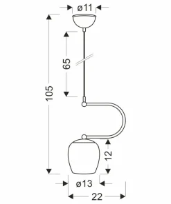 Efektowna lampa wisząca w kolorze patyny 31-11046 SERANO | Kaja*Sklep Kaja Cheap
