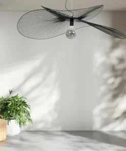 Sale Sklep Kaja Efektowna lampa wisząca w kształcie kapelusza KP-28 z serii KAPELUSZ czarny