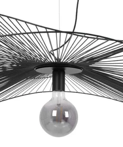 Sale Sklep Kaja Efektowna lampa wisząca w kształcie kapelusza KP-28 z serii KAPELUSZ czarny