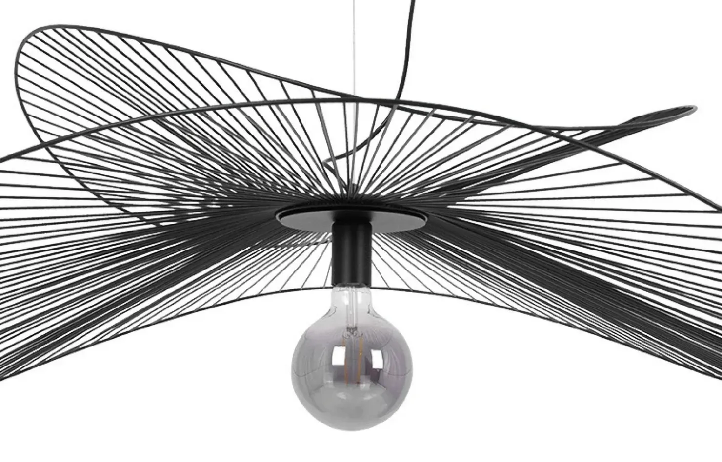 Sale Sklep Kaja Efektowna lampa wisząca w kształcie kapelusza KP-28 z serii KAPELUSZ czarny