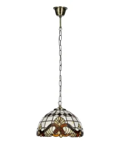 Efektowna lampa wisząca z witrażowym kloszem 31-20697 MARSALA | Kaja*Sklep Kaja Store