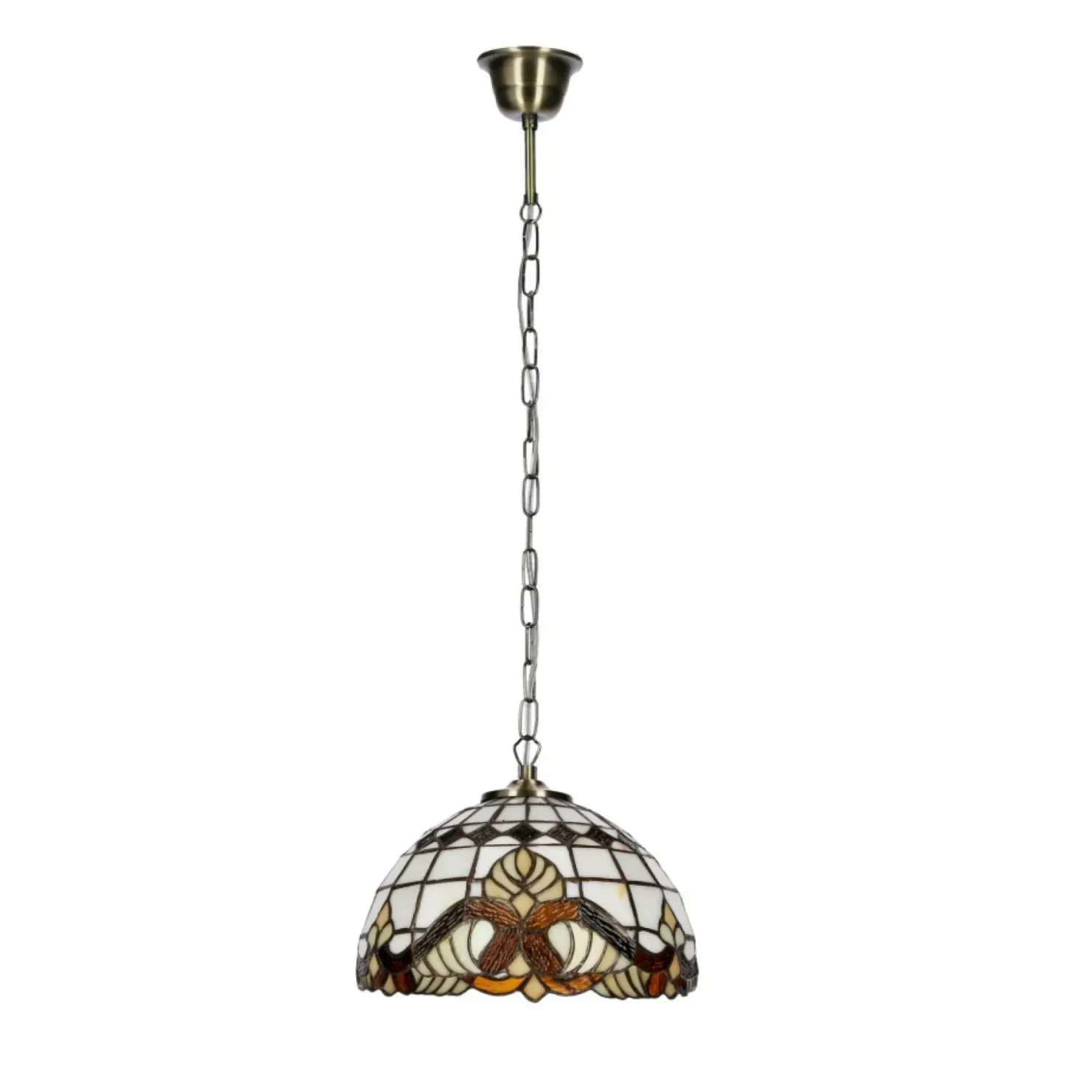 Efektowna lampa wisząca z witrażowym kloszem 31-20697 MARSALA | Kaja*Sklep Kaja Store
