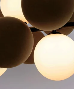 Online Sklep Kaja Efektowna lampa wisząca z brązowymi kulami ABR-GRAPPA-H-B VINO | Kaja