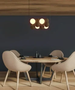 Online Sklep Kaja Efektowna lampa wisząca z brązowymi kulami ABR-GRAPPA-H-B VINO | Kaja