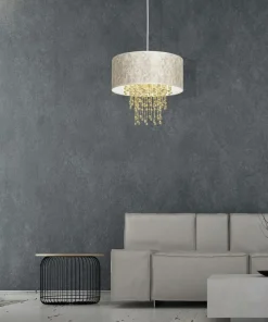 Efektowna lampa wisząca z kryształkami MLP6446 z serii ALMERIA | Kaja Oświetleni*Sklep Kaja Online