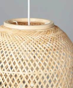 Online Sklep Kaja Efektowna lampa z plecionym abażurem ABR-LW24-BH-E27 BOHO | Kaja brązowy