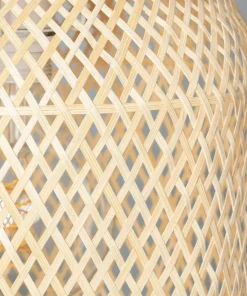Online Sklep Kaja Efektowna lampa z plecionym abażurem ABR-LW24-BH-E27 BOHO | Kaja brązowy