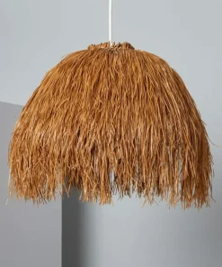 New Sklep Kaja Efektowna lampa z rattanowym abażurem ABR-NLW30-BH-E27 BOHO | Kaja brązowy