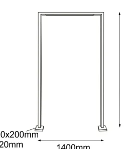 Efektowna lampa zewnętrzna - ramka 214cm ANT 9930 TAKETA | Kaja*Sklep Kaja Discount