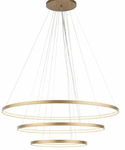 Store Sklep Kaja Efektowna lampa, złote koła ⌀117cm 4000K ANT 5421 z serii AGA