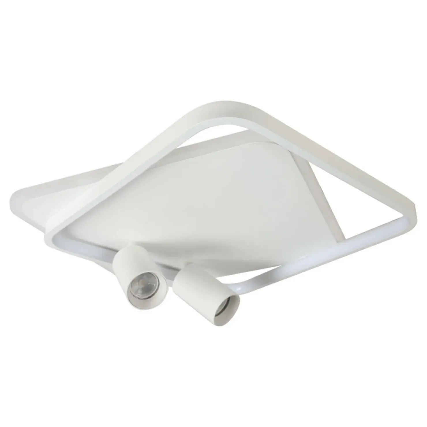 Efektowna, ledowa lampa sufitowa LP-0612/2C SQUARE WH PARMA | Kaja*Sklep Kaja Store