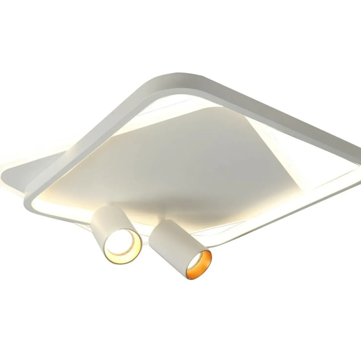 Efektowna, ledowa lampa sufitowa LP-0612/2C SQUARE WH PARMA | Kaja*Sklep Kaja Store