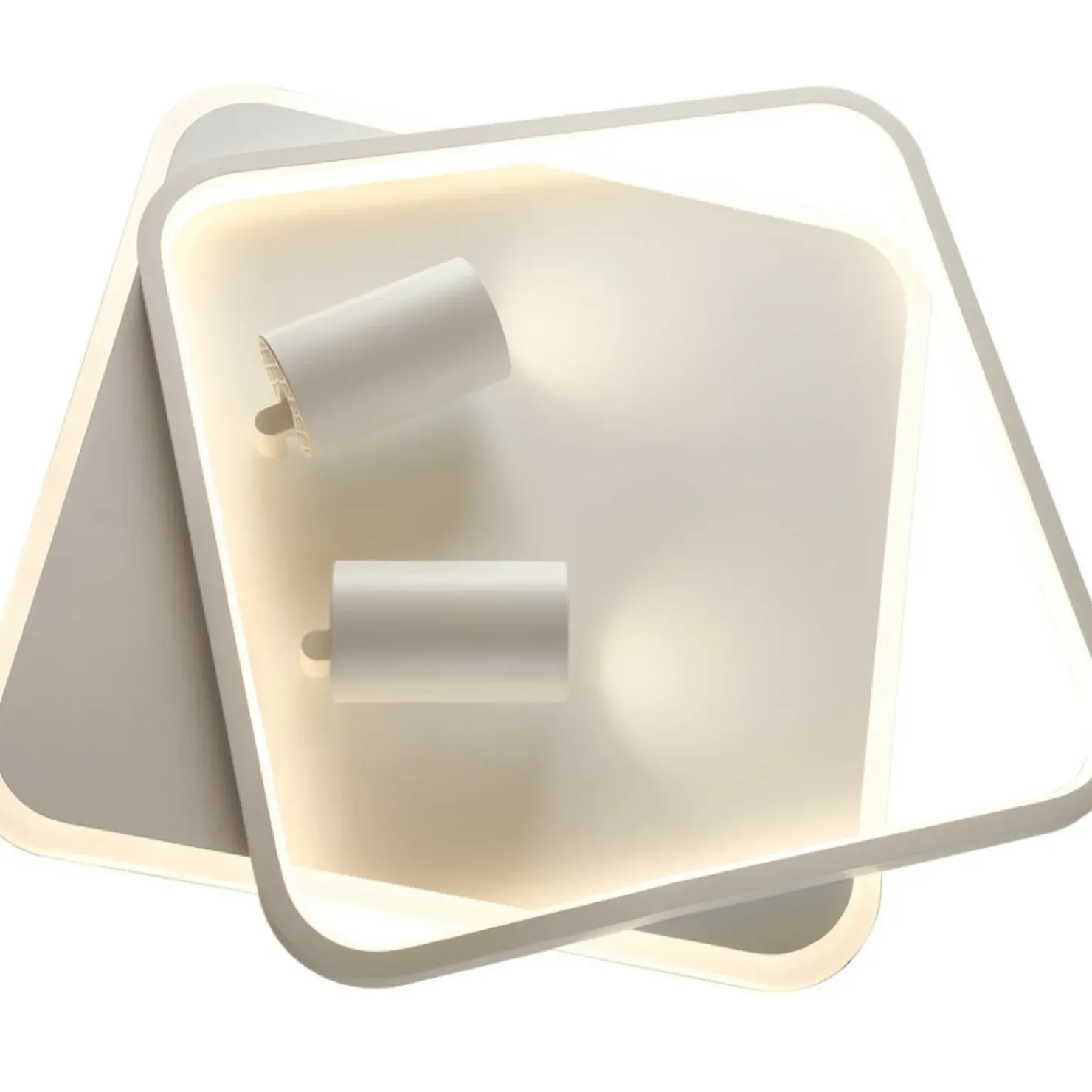 Efektowna, ledowa lampa sufitowa LP-0612/2C SQUARE WH PARMA | Kaja*Sklep Kaja Store
