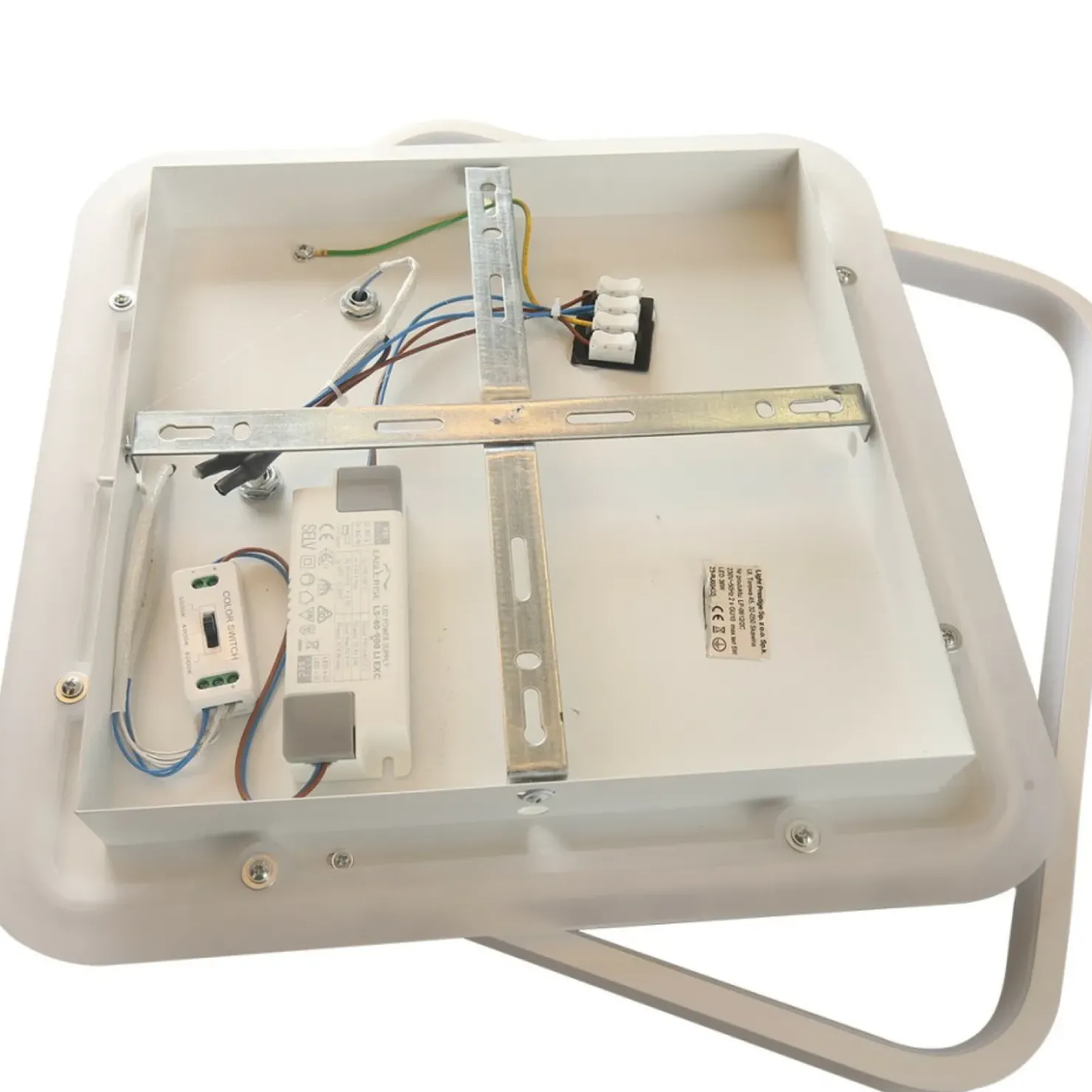 Efektowna, ledowa lampa sufitowa LP-0612/2C SQUARE WH PARMA | Kaja*Sklep Kaja Store