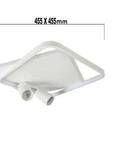Efektowna, ledowa lampa sufitowa LP-0612/2C SQUARE WH PARMA | Kaja*Sklep Kaja Store