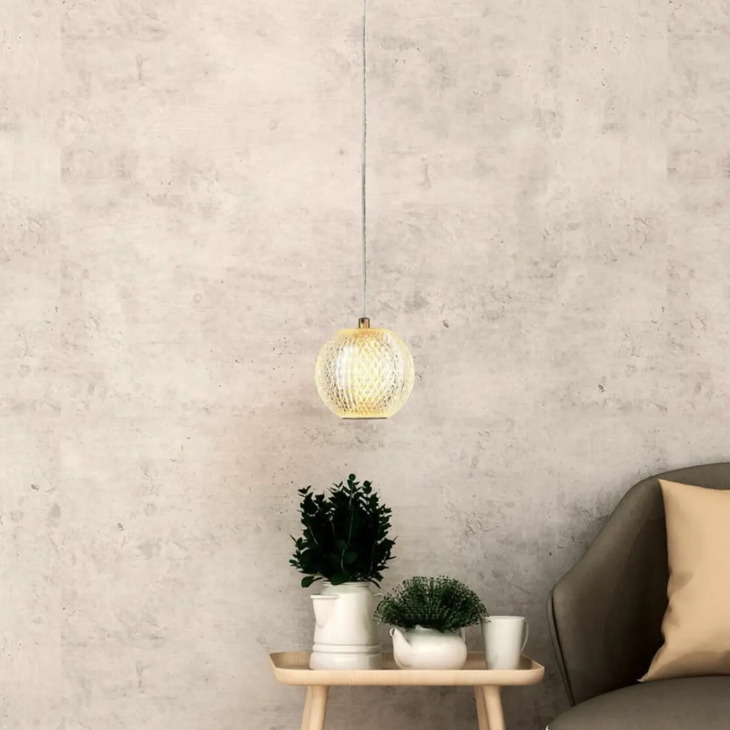 Best Sale Sklep Kaja Efektowna, złota lampa wisząca LED LP-2202/1P GD DIAMOND | Kaja