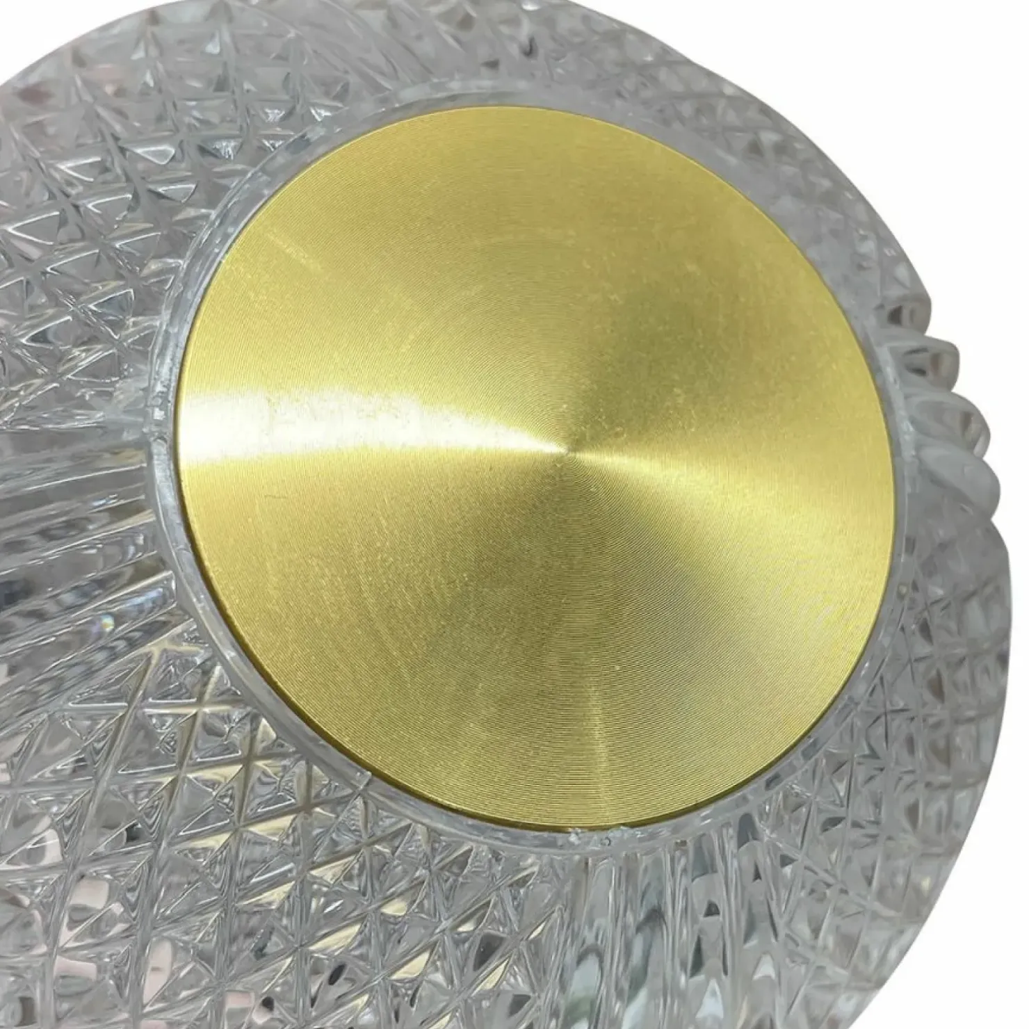 Best Sale Sklep Kaja Efektowna, złota lampa wisząca LED LP-2202/1P GD DIAMOND | Kaja