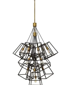 Hot Sklep Kaja Ekstrawagancka lampa wisząca, brąz HK-FULTON-13P z serii FULTON