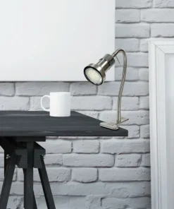 Elastyczna, srebrna lampka biurkowa 41-60020 ARKON | Kaja Oświetlenie*Sklep Kaja Clearance