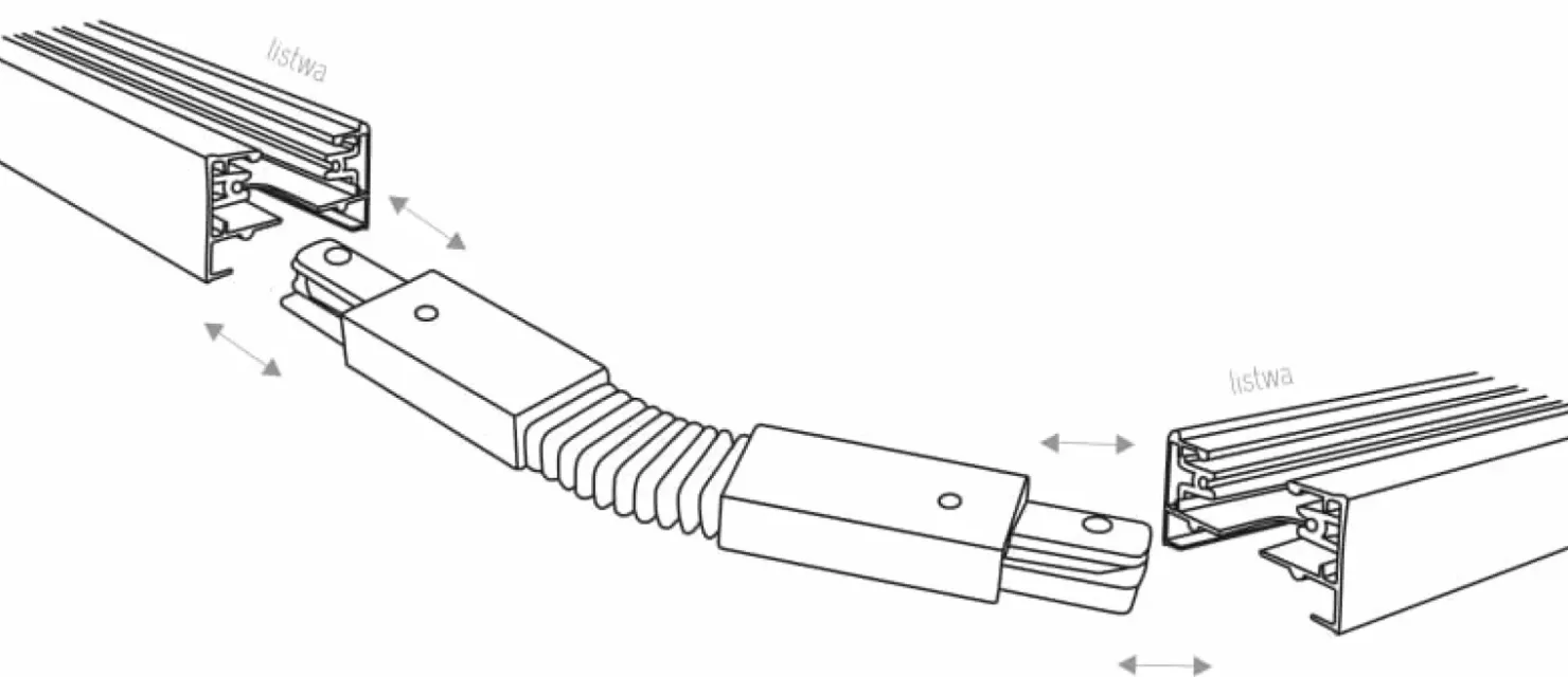 Elastyczny łacznik do szyny 1-obwodowej TK 4072 TRACER | Kaja*Sklep Kaja Discount