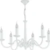 Elegancka biała lampa sufitowa 6xE14 O2896 W6 BIA | Kaja Oświetlenie*Sklep Kaja Sale