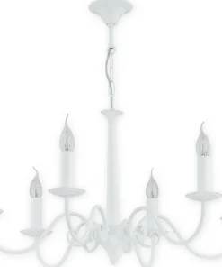 Elegancka biała lampa sufitowa 6xE14 O2896 W6 BIA | Kaja Oświetlenie*Sklep Kaja Sale