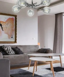 Cheap Sklep Kaja Elegancka, chromowana lampa do salonu 35-72252 z serii OZZO | Kaja chromowy