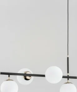 Clearance Sklep Kaja Elegancka, czarno-złota lampa wisząca, 4 żarówki AL 62203 | Kaja