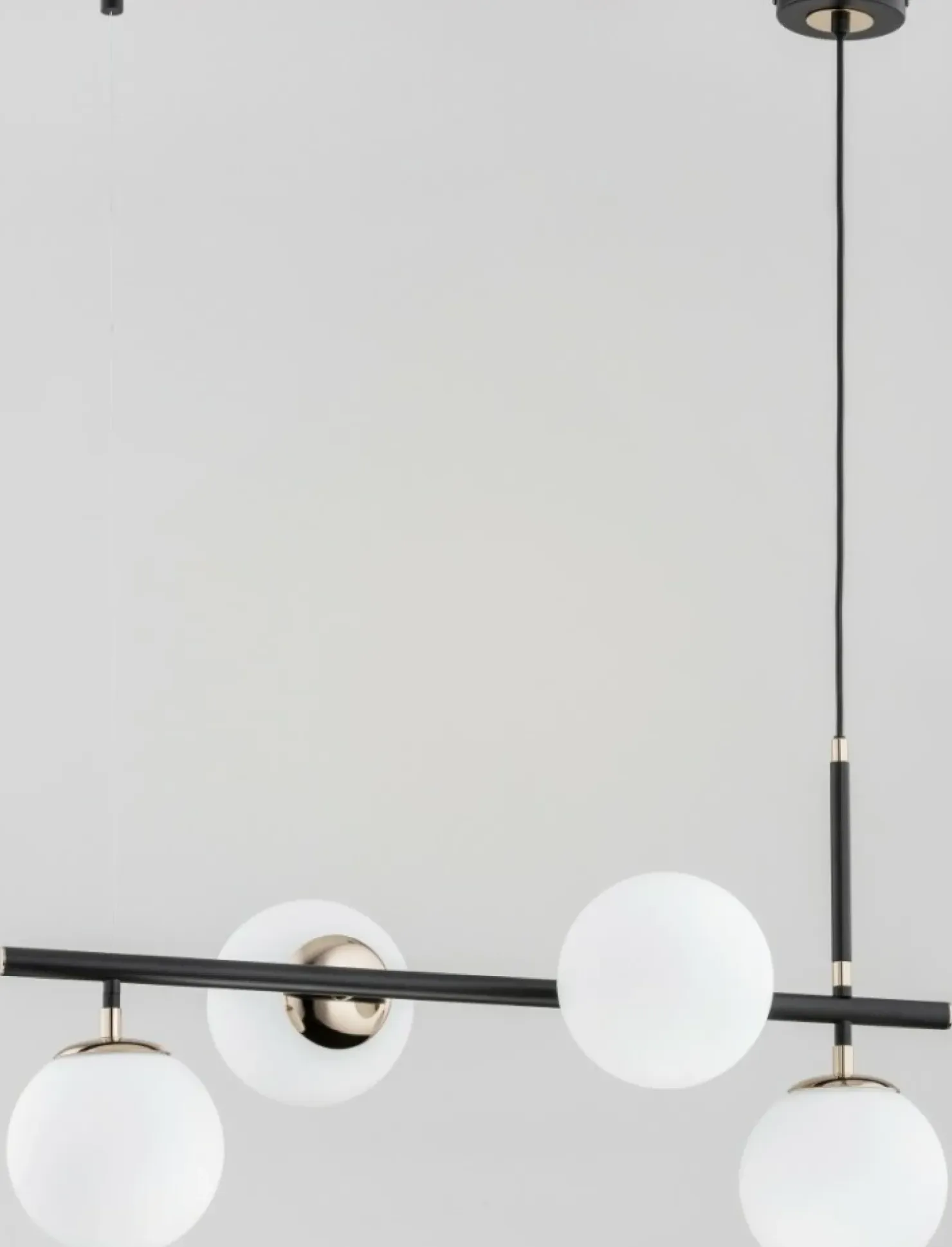Clearance Sklep Kaja Elegancka, czarno-złota lampa wisząca, 4 żarówki AL 62203 | Kaja
