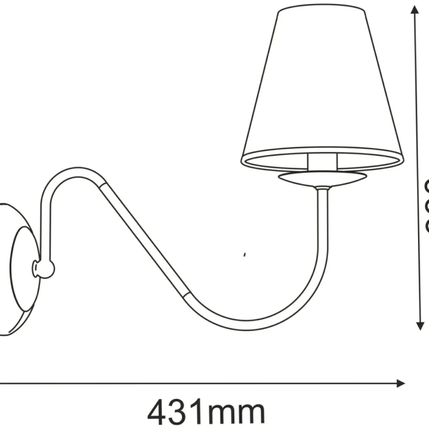 Elegancka, czarno-złota lampa ścienna ANT 4011 DERIA | Kaja*Sklep Kaja Store
