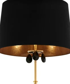 Elegancka czarno-złota lampa podłogowa JUP 1800 EGIDA | Kaja*Sklep Kaja New