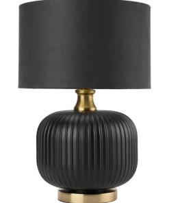 Elegancka, czarno-złota lampka stołowa LP-1515/1T SMALL z serii TAMIZA*Sklep Kaja Outlet