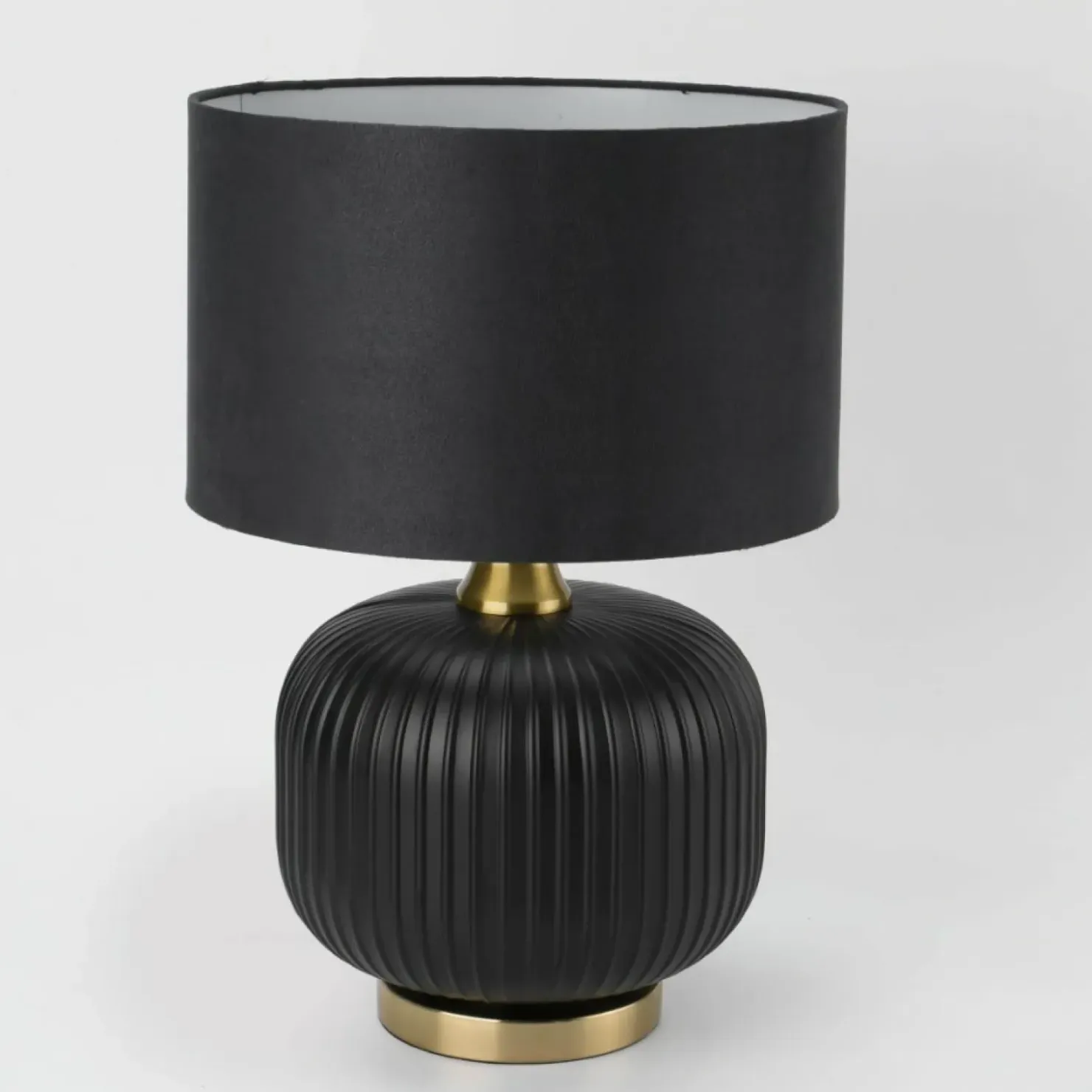 Elegancka, czarno-złota lampka stołowa LP-1515/1T SMALL z serii TAMIZA*Sklep Kaja Outlet