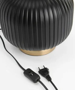 Elegancka, czarno-złota lampka stołowa LP-1515/1T SMALL z serii TAMIZA*Sklep Kaja Outlet