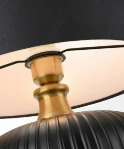 Elegancka, czarno-złota lampka stołowa LP-1515/1T SMALL z serii TAMIZA*Sklep Kaja Outlet