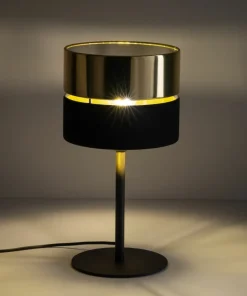 Elegancka, czarno-złota lampka nocna TK 16051 HILTON | Kaja*Sklep Kaja Flash Sale