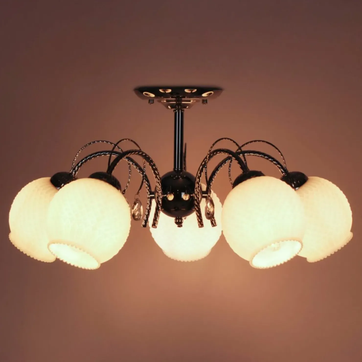 Elegancka, duża lampa sufitowa K-JSL-6554/5 CHR SUSAN | Kaja*Sklep Kaja Store