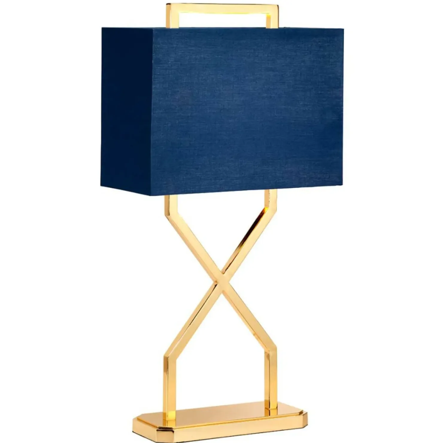 Elegancka, granatowa lampa stołowa CROSS-TL z serii CROSS*Sklep Kaja Flash Sale