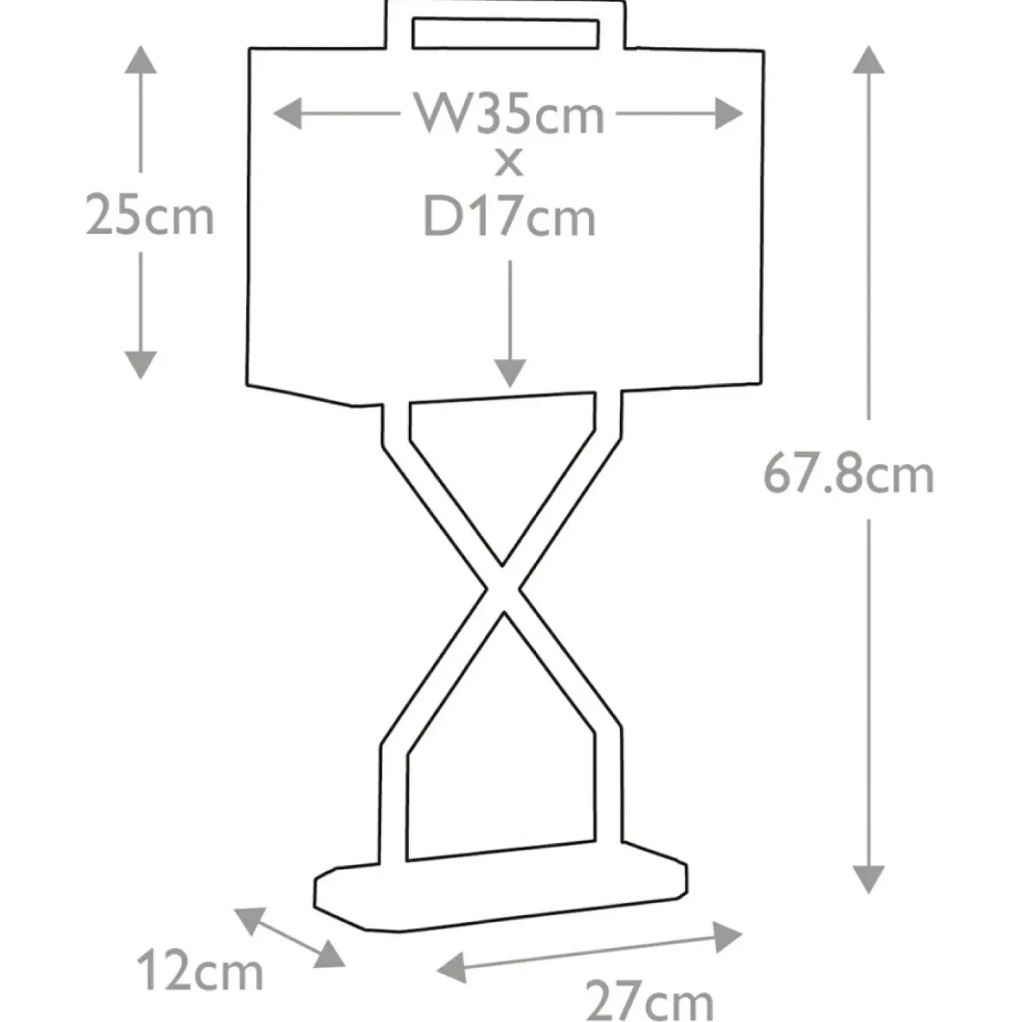 Elegancka, granatowa lampa stołowa CROSS-TL z serii CROSS*Sklep Kaja Flash Sale