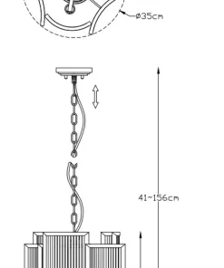 Hot Sklep Kaja Elegancka, kryształowa lampa P0528-03A-V6AC SERGIO| Kaja Oświetlenie