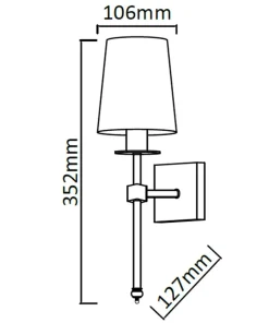 Elegancka lampa do sypialni LP-2118/1W CHROM CASOLI | Kaja Oświetlenie*Sklep Kaja Best